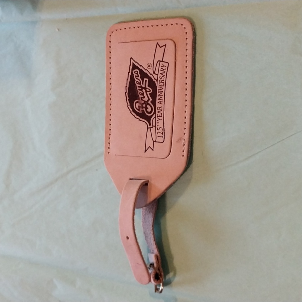 BREYERS collectible leather ID tag